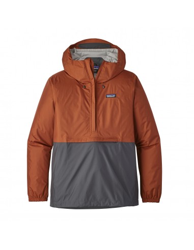 Patagonia Mens Torrentshell Pullover Copper Ore Offbody Front