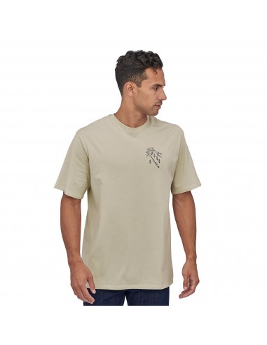 Patagonia Mens How to Help Organic T-Shirt Pumice Onbody Front