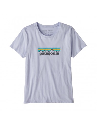 Patagonia Womens Pastel P-6 Logo Organic Crew T-Shirt Beluga Offbody Front