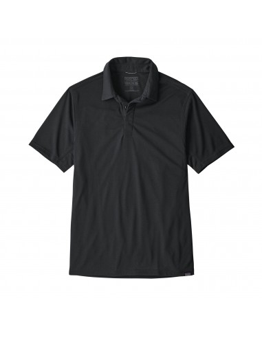 Patagonia Mens Capilene Cool Trail Polo Black Offbody Front
