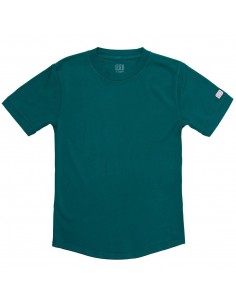 Topo Designs Womens Rec Tee Teal Offbody Front