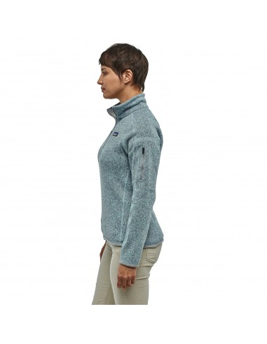 Patagonia Womens Better Sweater 1/4-Zip Fleece Hawthorne Blue Onbody Side