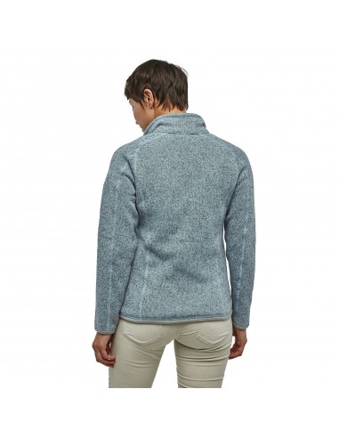 Patagonia Womens Better Sweater 1/4-Zip Fleece Hawthorne Blue Onbody Back