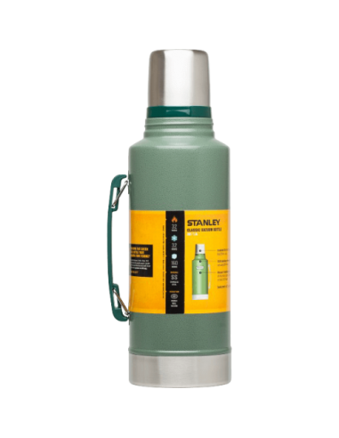 Stanley Classic Vacuum Insulated Bottle 1,9L Green Packed Back