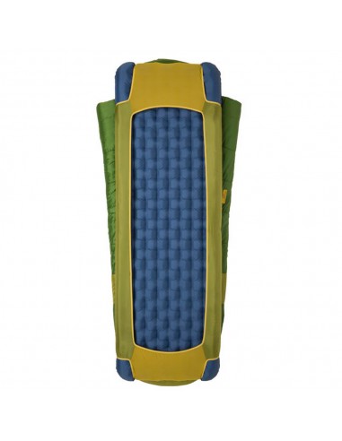 Big Agnes Echo Park 0 Sleeping Bag Green Olive Back With Pad