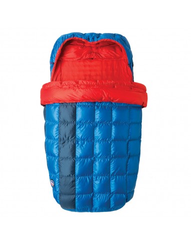 Big Agnes Sentinel 30 Sleeping Bag Double Blue Red Front Unzipped 2