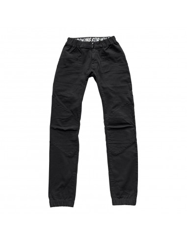 Looking for Wild Mens Technical Pants Fitz Roy Pirate Black Offbody Front