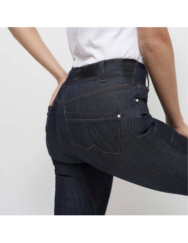 Looking For Wild Womens Denim Pants Onbody Back Detail