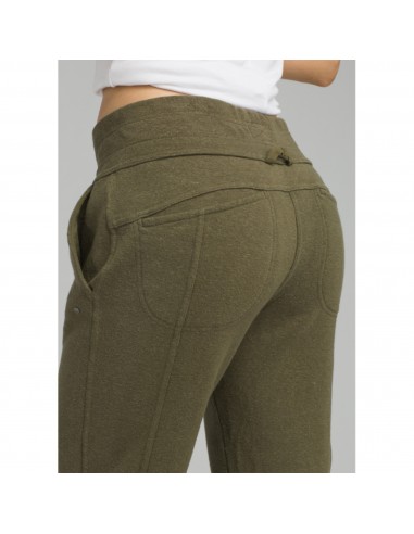 prAna Womens Cozy Up Pants Cargo Green Heather Onbody Detail
