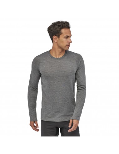Patagonia Mens Capilene Thermal Weight Crew Feather Grey X-Dye Onbody Front