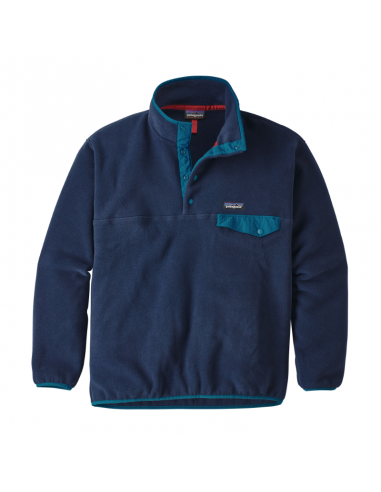 Patagonia Mens Synchilla Snap-T Fleece Pullover Navy Offbody Front