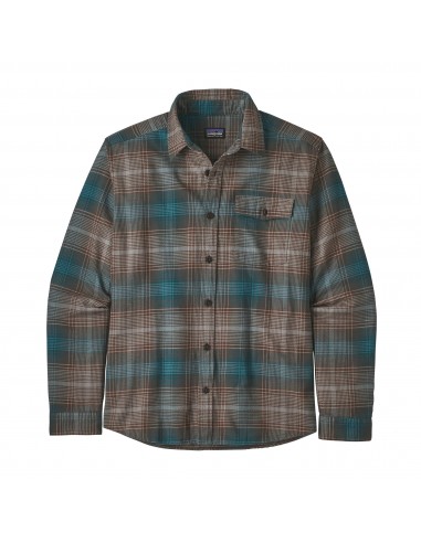 Patagonia Mens Long-Sleeved Lightweight Fjord Flannel Shirt Canopy Bristle Brown Offbody Front