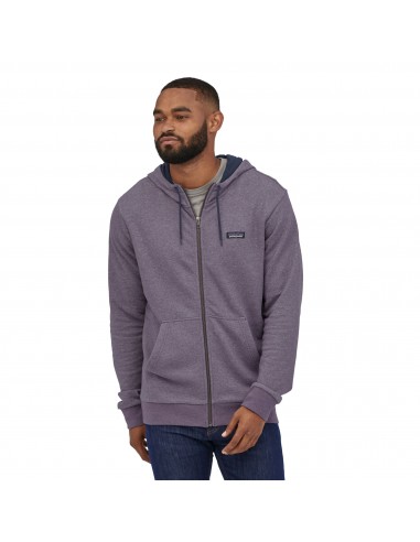 Patagonia Mens P-6 Label French Terry Full-Zip Hoody Piton Purple Onbody Front