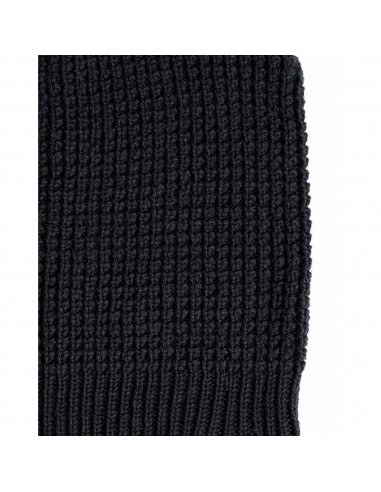 United By Blue Waffle Knit Slouch Beanie Black Detail 2