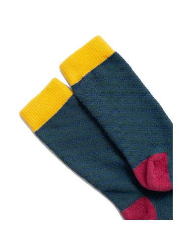 United By Blue Ponožky SoftHemp Modrozelená Detail