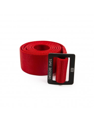Topo Designs Web Belt Red