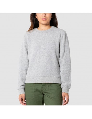 Topo Designs Womens Global Sweater Gray Onbody Front