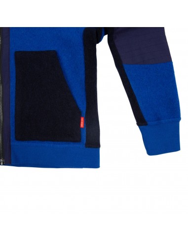 Womans Global Full Zip Sweater Blue Offbody Detail 2