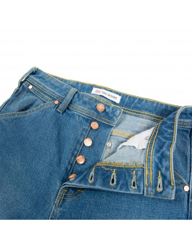 Topo Designs Mens 5 Pocket Pants Denim Washed Offbody Front Detail 2