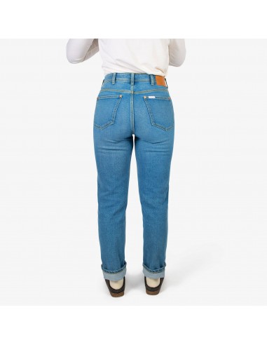 Topo Designs Womens 5 Pocket Pants Denim Washed Onbody Back