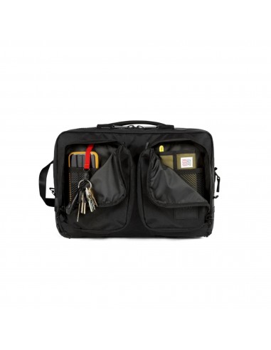 Topo Designs Global Briefcase Premium Black Detail 3