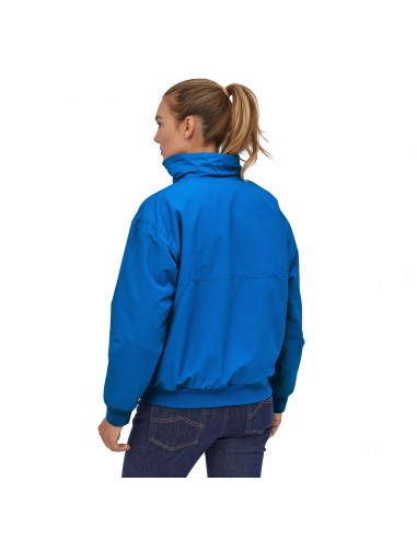 Patagonia Womens Shelled Synchilla Jacket Alpine Blue Onbody Back