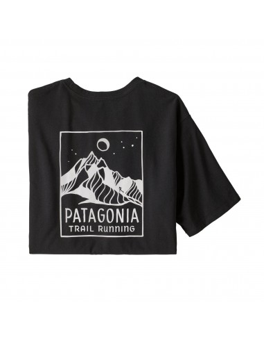 Patagonia Pánské Tričko Ridgeline Runner Responsibili-Tee Černá Offbody Zezadu