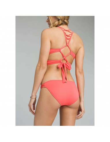 prAna Womens Bikini Zuley Bottom Summer Peach Onbody Back