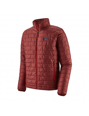 Patagonia Mens Nano Puff Jacket Oxide Red Offbody Front