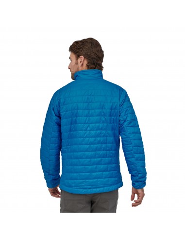 Patagonia Mens Nano Puff Jacket Andes Blue with Andes Blue Onbody Back