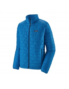 Patagonia Mens Nano Puff Jacket Andes Blue with Andes Blue Offbody Front