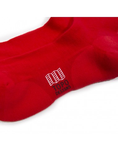 Topo Designs Town Ponožky Červená Detail