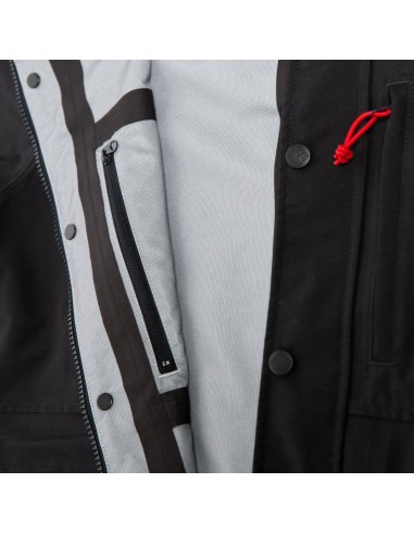 Topo Designs Womens Technical Trenchcoat 3L Black Detail Pocket