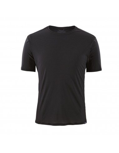Patagonia Mens Capilene Cool Lightweight Shirt Black Offbody Front