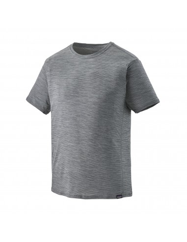 Patagonia Mens Capilene Cool Lightweight Shirt Forge Grey - Feather Grey X-Dye Offbody Front