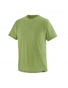 Patagonia Mens Capilene Cool Lightweight Shirt Supply Green Offbody Front