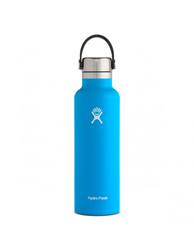 Hydro Flask 21 oz Standard Mouth Flask With Standard Stainless Steel Cap Pacific
