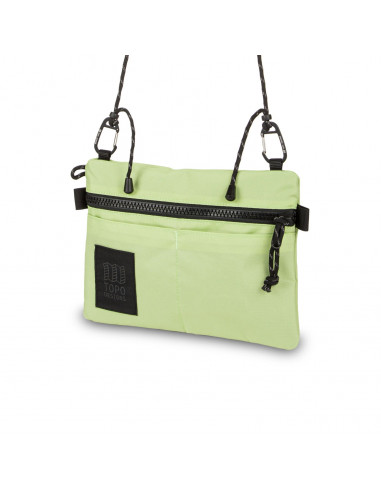 Topo Designs Carabiner Shoulder Accessory Bag Light Green Front 2