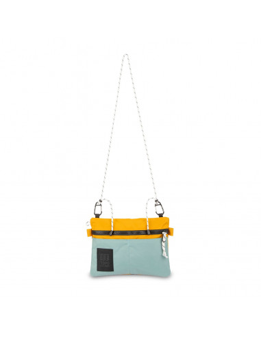 Topo Designs Carabiner Shoulder Accessory Bag Sage Mustard Front Strap