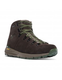 Danner Mountain 600 4.5 Dark Brown Green Hiking Boots Front