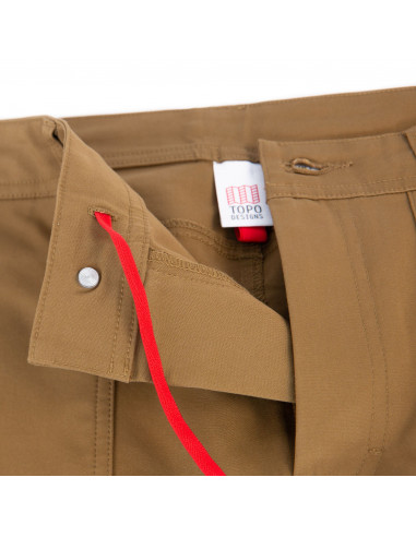 Topo Designs Pánské Kalhoty Global Pants Khaki Detail 4