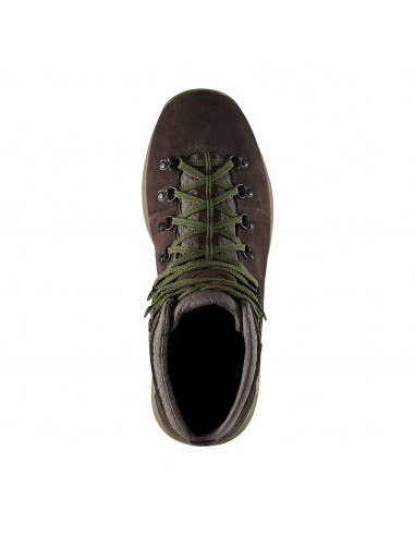 Danner Mountain 600 4.5 Dark Brown Green Hiking Boots Top