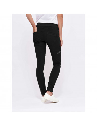 Looking for Wild Womens Technical Pants Laila Peak Pirate Black Onbody Back