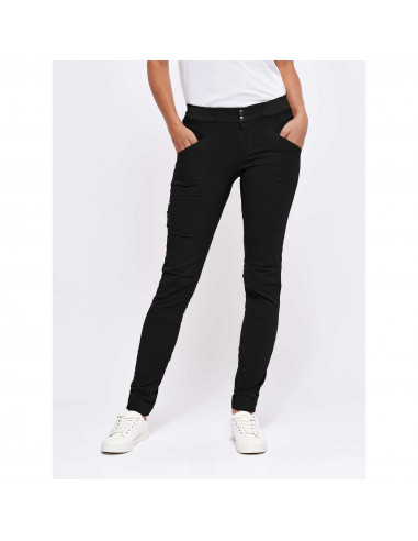 Looking for Wild Womens Technical Pants Laila Peak Pirate Black Onbody Front