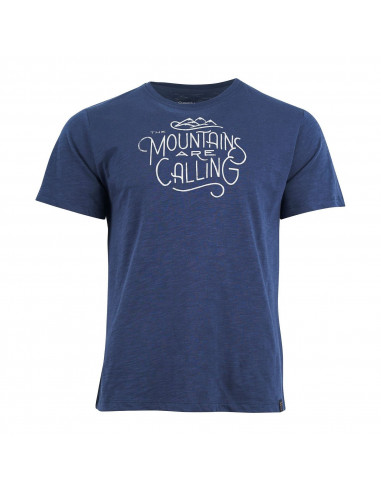 United by Blue Mens Mountains Are Calling Graphic Tee Midnight Front