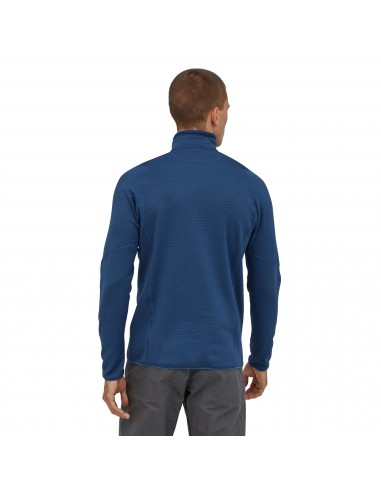 Patagonia Mens R1 Fleece Pullover Superior Blue Onbody Back