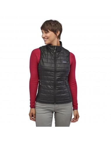 Patagonia Womens Nano Puff Vest Black Onbody Front