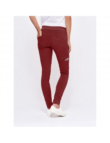 Looking for Wild Womens Technical Pants Laila Peak Red Earth Onbody Back