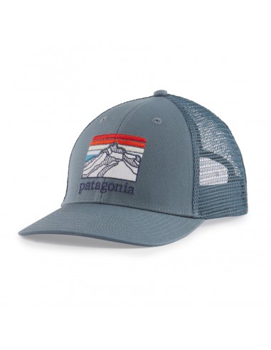 Patagonia Line Logo Ridge LoPro Trucker Hat Plume Grey Offbody Front