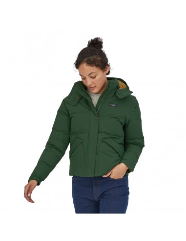 Patagonia Womens Downdrift Jacket Sublime Green Onbody Front